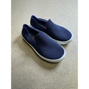 Rothy's Kids Navy Knit Slip‎ On Loafer Shoes Size 12